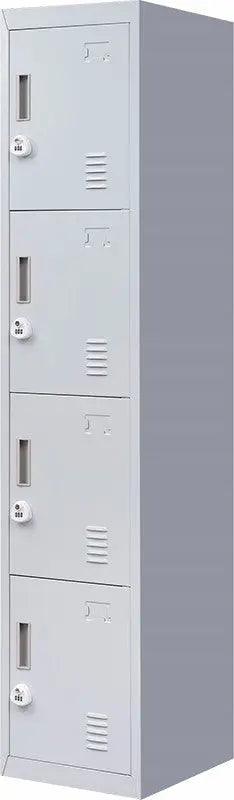 3-digit Combination Lock 4 Door Locker for Office Gym Grey Deals499