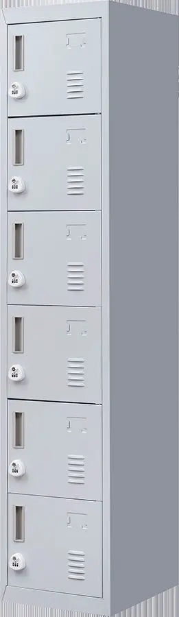 3-digit Combination Lock 6-Door Locker for Office Gym Shed School Home Storage Grey Deals499