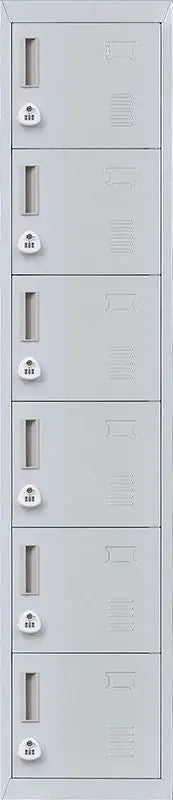 3-digit Combination Lock 6-Door Locker for Office Gym Shed School Home Storage Grey Deals499