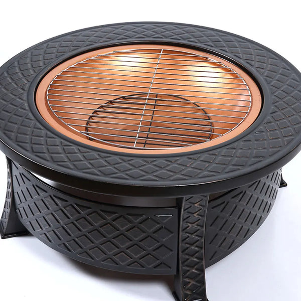 3 in 1 Outdoor Garden Fire Pit BBQ Firepit Brazier Round Stove Patio Heater Deals499