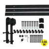 3.66M Antique Classic Style Single Sliding Barn Door Hardware Track Roller Kit Deals499