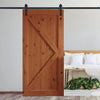 3.66M Antique Classic Style Single Sliding Barn Door Hardware Track Roller Kit Deals499