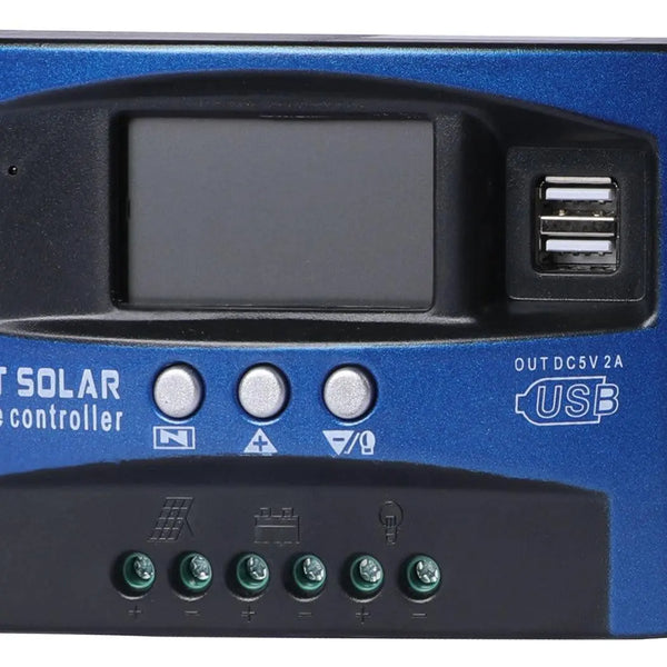 30A Solar Panel Charge Controller 12V 24V Regulator Auto Dual USB Mppt Battery Deals499