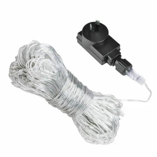 320LED Fairy Lights Net Mesh Curtain Wedding Party XMAS Tree D?cor Cool White Deals499