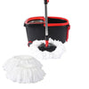 360° Spin Mop Bucket Set Spinning Stainless Steel Rotating Wet Dry Black Deals499
