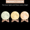 3D Magical Moon Lamp USB LED Night Light Moonlight Touch Sensor 20cm Diameter Deals499