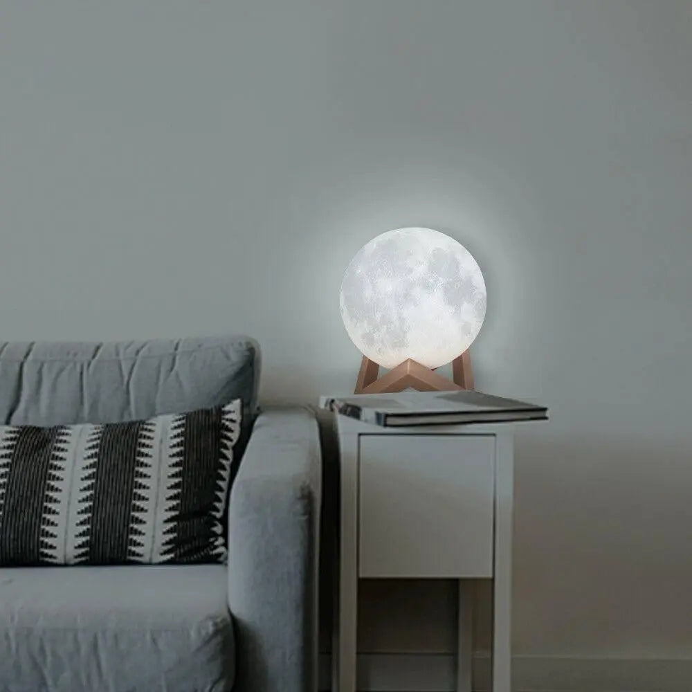 3D Magical Moon Lamp USB LED Night Light Moonlight Touch Sensor 20cm Diameter Deals499