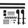 3M Antique Classic Style Double Sliding Barn Door Hardware Track Roller Kit Deals499
