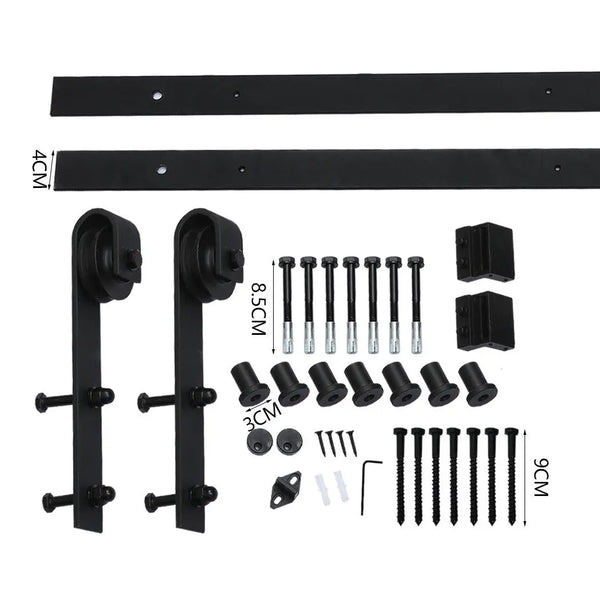 3M Antique Classic Style Single Sliding Barn Door Hardware Track Roller Kit Deals499