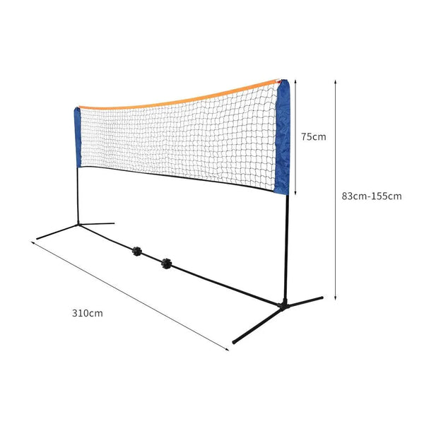 3M Badminton Volleyball Tennis Net Portable Sports Set Stand Beach Backyards Deals499