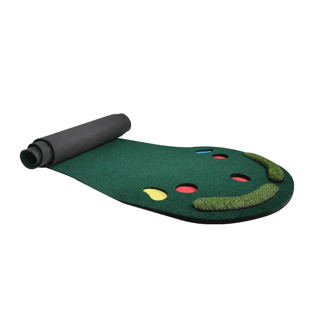 3M Golf Putting Mat Practice Training Indoor Outdoor Portable Slope Balls Putter Deals499