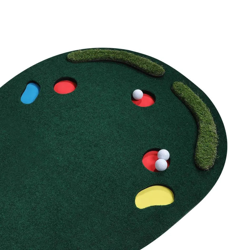 3M Golf Putting Mat Practice Training Indoor Outdoor Portable Slope Balls Putter Deals499