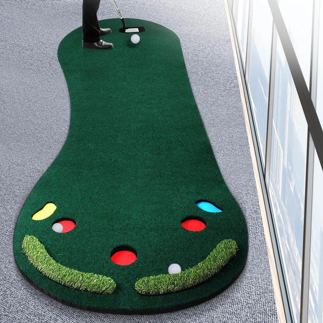 3M Golf Putting Mat Practice Training Indoor Outdoor Portable Slope Non-skid Deals499