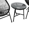 3Pcs Outdoor Furniture Set Garden Patio Chair Table Wicker Setting Chairs Bench Deals499
