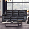 3+1+1 Seater Recliner Sofa In Faux Leather Lounge Couch in Brown Deals499