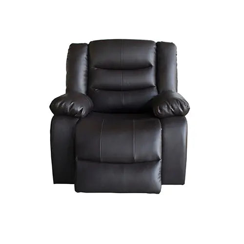 3+2+1 Seater Recliner Sofa In Faux Leather Lounge Couch in Brown Deals499