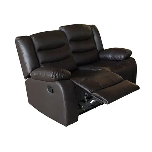 3+2+1 Seater Recliner Sofa In Faux Leather Lounge Couch in Brown Deals499