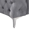 3+2+1 Seater Sofa Classic Button Tufted Lounge in Grey Velvet Fabric with Metal Legs Deals499