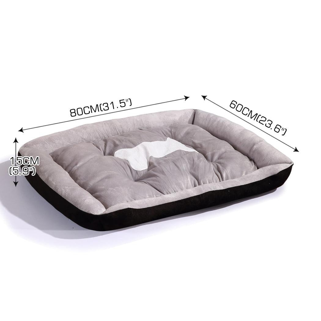 PaWz Pet Bed Dog Beds Bedding Mattress Mat Cushion Soft Pad Pads Mats L Black Deals499