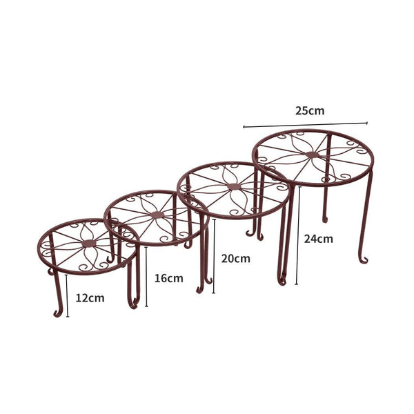 Levede Plant Stand Outdoor Indoor Metal Flower Pots Rack Corner Planter Shelf Deals499