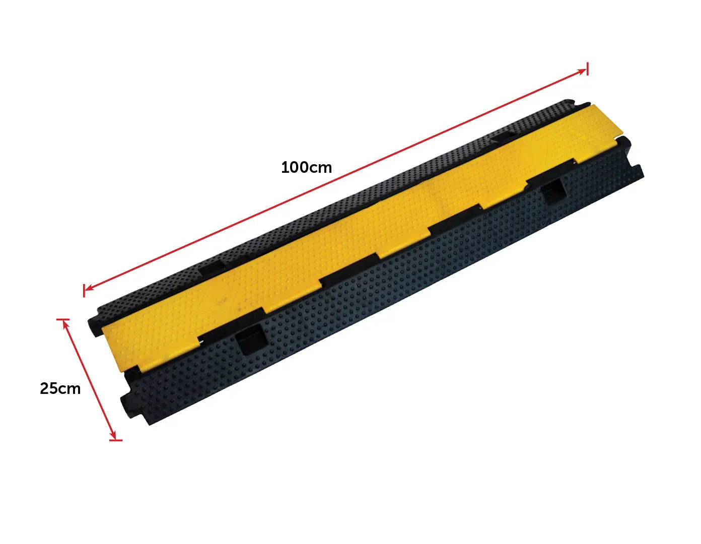 3pcs 2-Cable Rubber Electrical Wire Cover Heavy Duty Protector Dual Channel Deals499