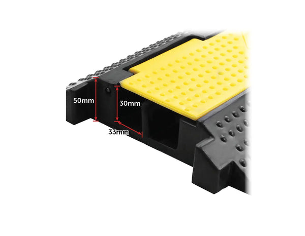 3pcs 2-Cable Rubber Electrical Wire Cover Heavy Duty Protector Dual Channel Deals499