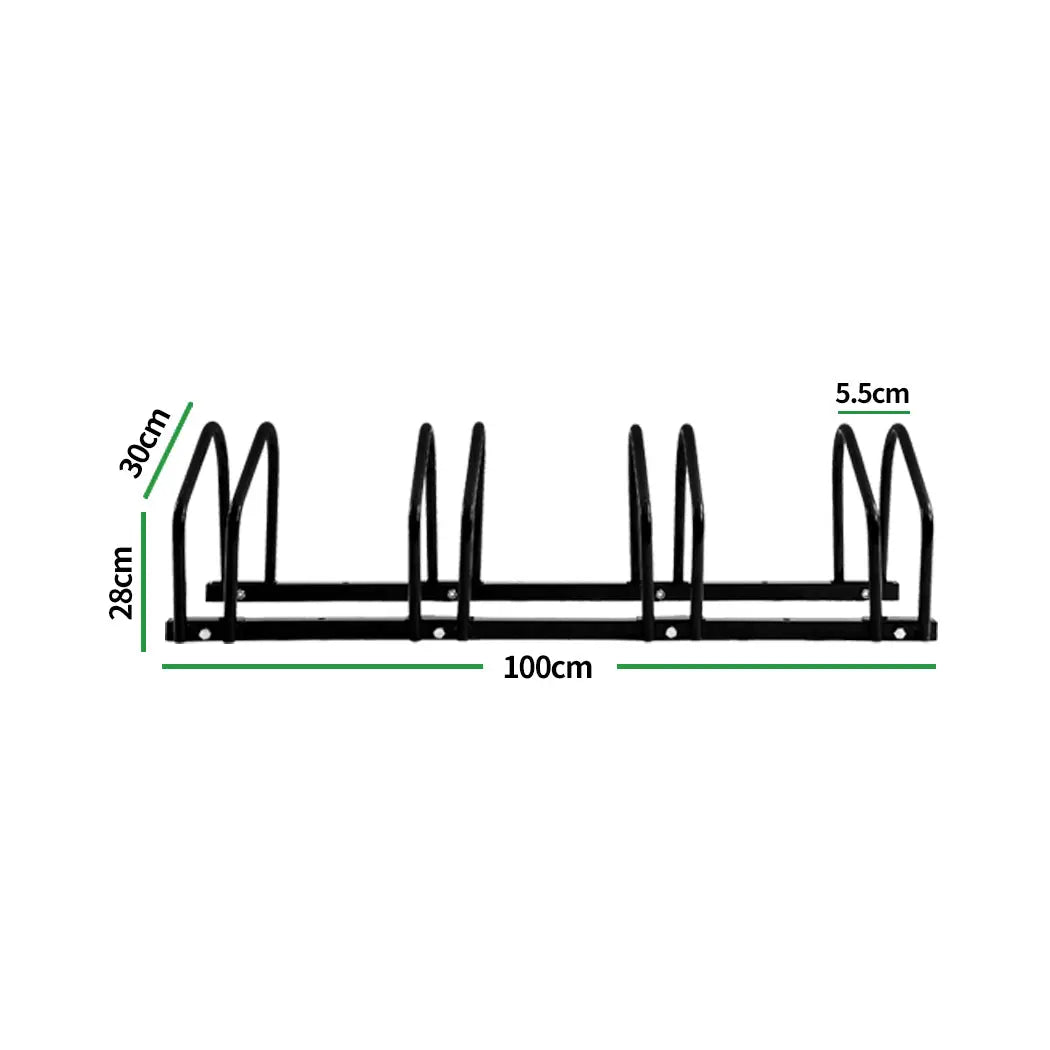 4-Bikes Stand Bicycle Bike Rack Floor Parking Instant Storage Cycling Portable Deals499