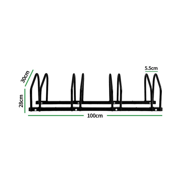 4-Bikes Stand Bicycle Bike Rack Floor Parking Instant Storage Cycling Portable Deals499