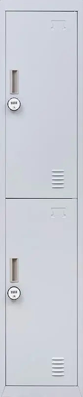 4-Digit Combination Lock 2-Door Vertical Locker for Office Gym Shed School Home Storage Grey Deals499