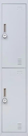 4-Digit Combination Lock 2-Door Vertical Locker for Office Gym Shed School Home Storage Grey Deals499