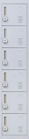 4-Digit Combination Lock 6-Door Locker for Office Gym Shed School Home Storage Grey Deals499