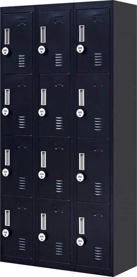 4-digit Combination Lock 12 Door Locker for Office Gym - Light Grey Deals499