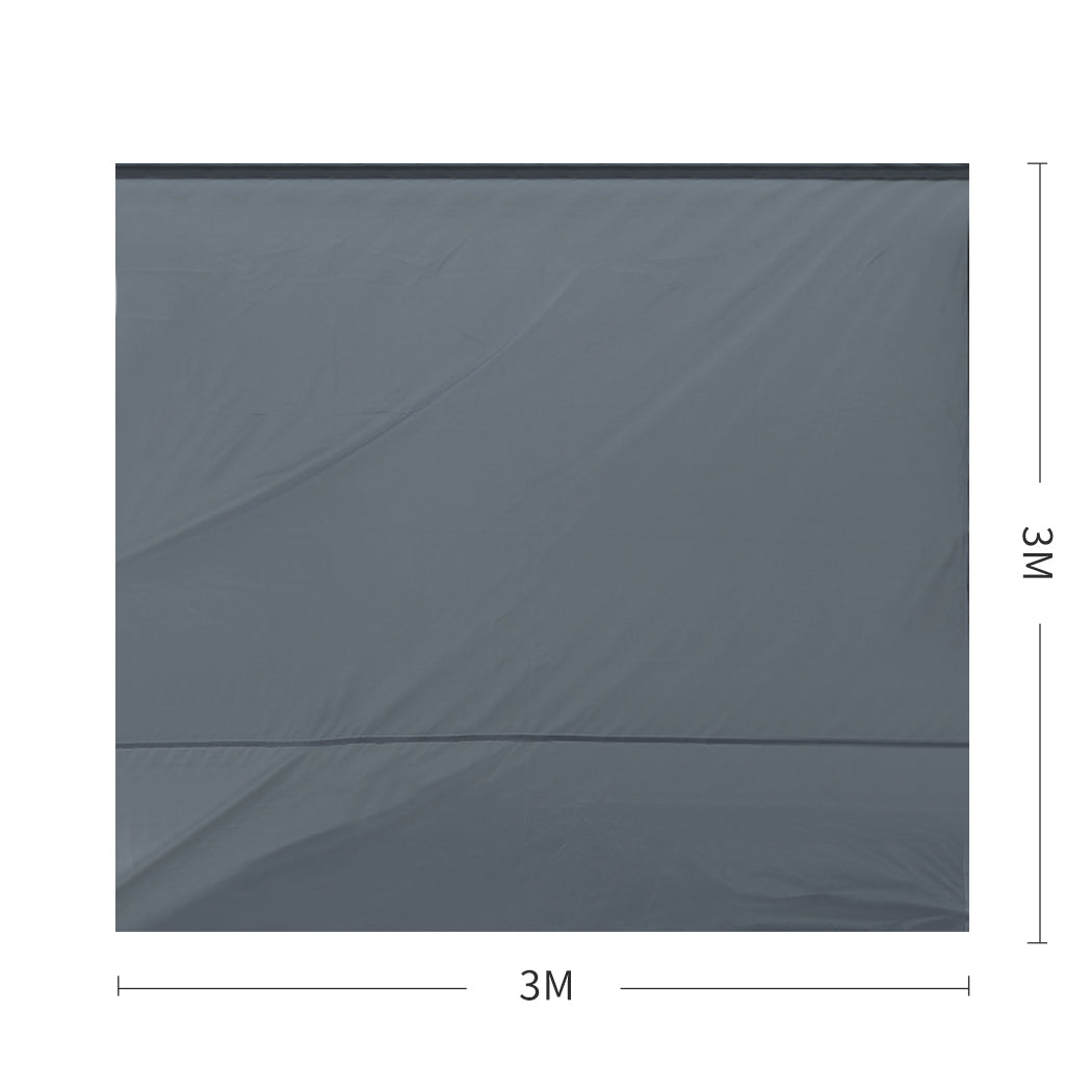 Mountview Gazebo Walls 3x3 Outdoor Side Wall Waterproof Party Wedding Dark Grey Deals499