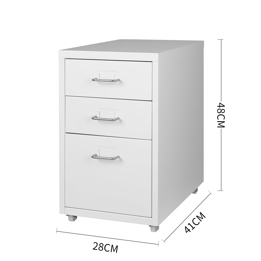 Metal Cabinet Storage Cabinets Folders Steel Study Office Organiser 3 Drawers Deals499