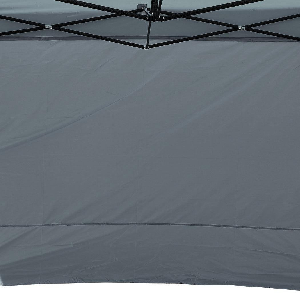 Mountview Gazebo Walls 3x3 Outdoor Side Wall Waterproof Party Wedding Dark Grey Deals499