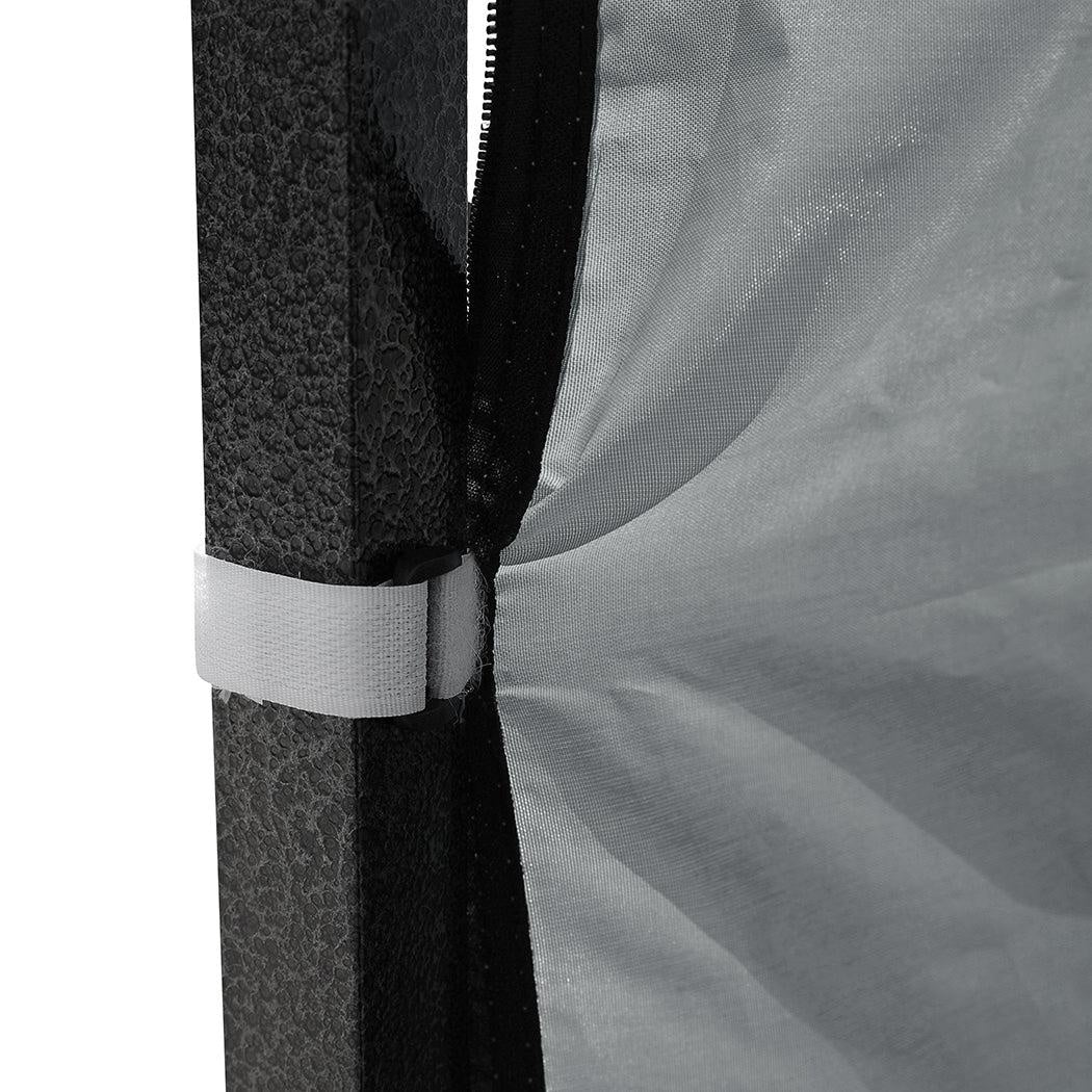 Mountview Gazebo Walls 3x3 Outdoor Side Wall Waterproof Party Wedding Dark Grey Deals499