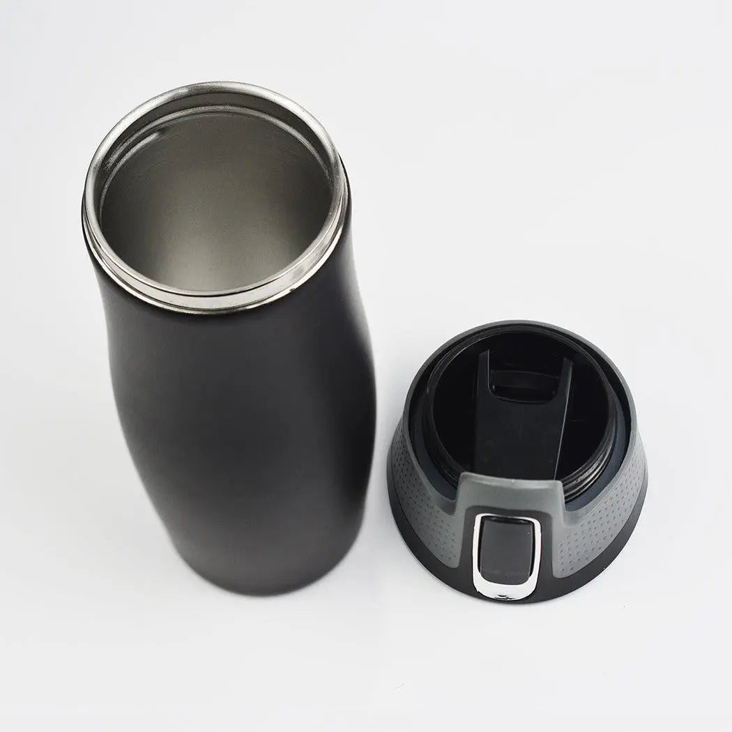 473ml 16OZ Thermal Coffee Hot Water Travel Mug Drink Bottle Flask Autoseal Black Deals499