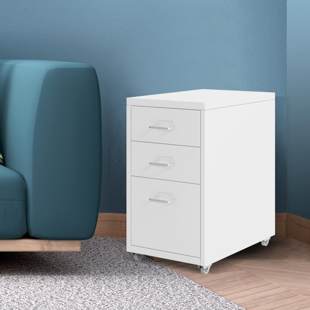 Metal Cabinet Storage Cabinets Folders Steel Study Office Organiser 3 Drawers Deals499