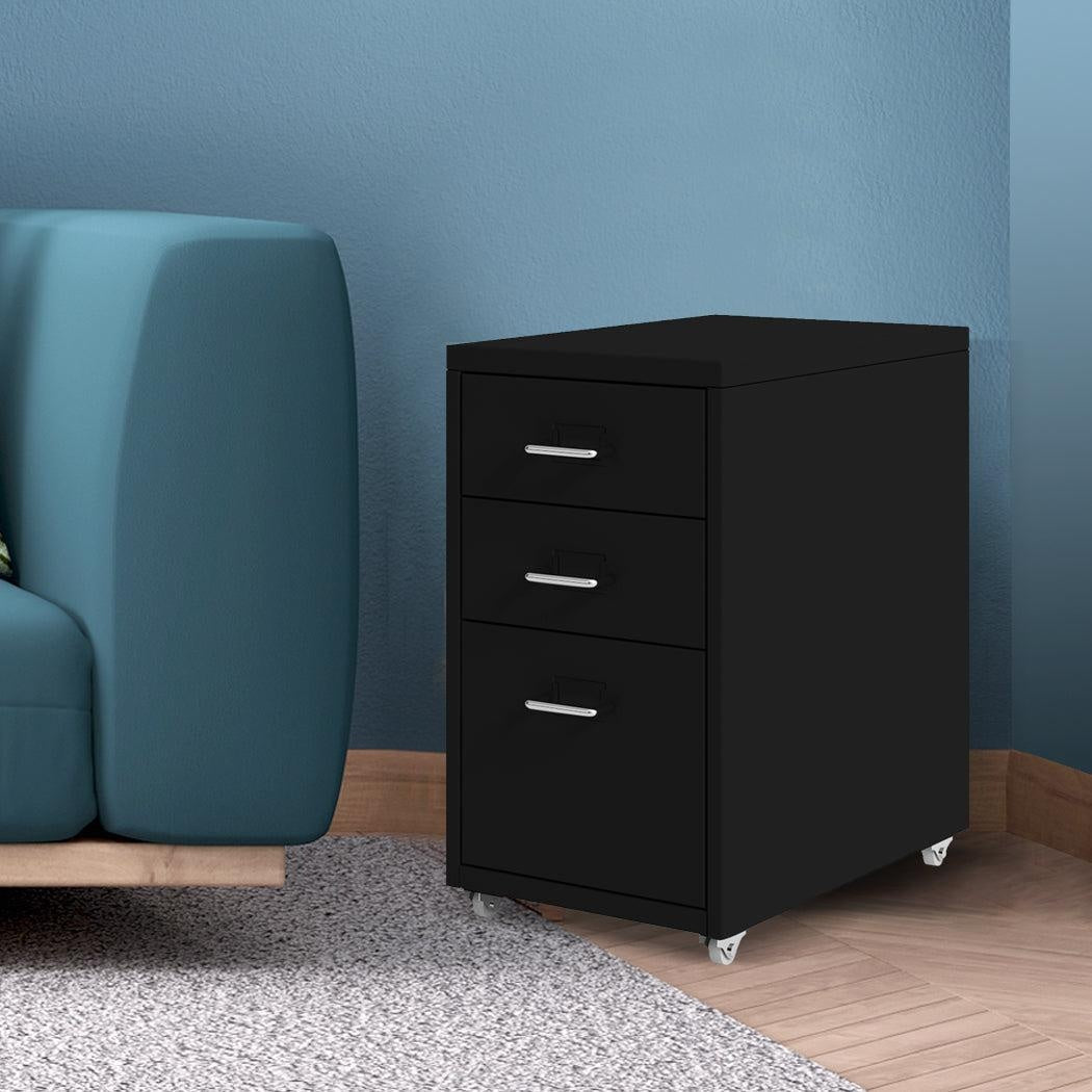 Metal Cabinet Storage Cabinets Folders Steel Study Office Organiser 3 Drawers Deals499