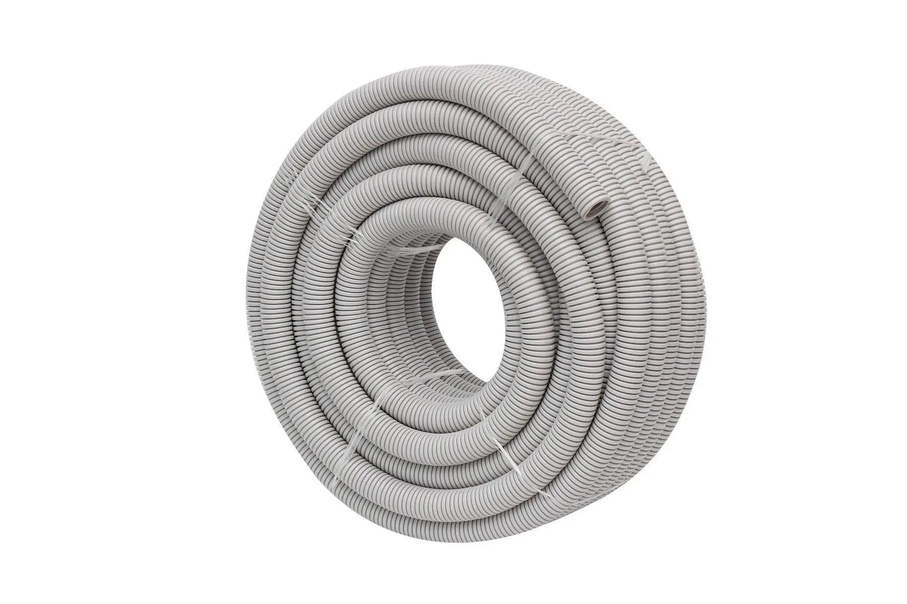 4C | 50mmCorrugated Conduit Medium Duty Grey 25 meter/roll Deals499