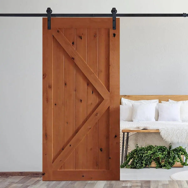 4M Antique Classic Style Single Sliding Barn Door Hardware Track Roller Kit Deals499