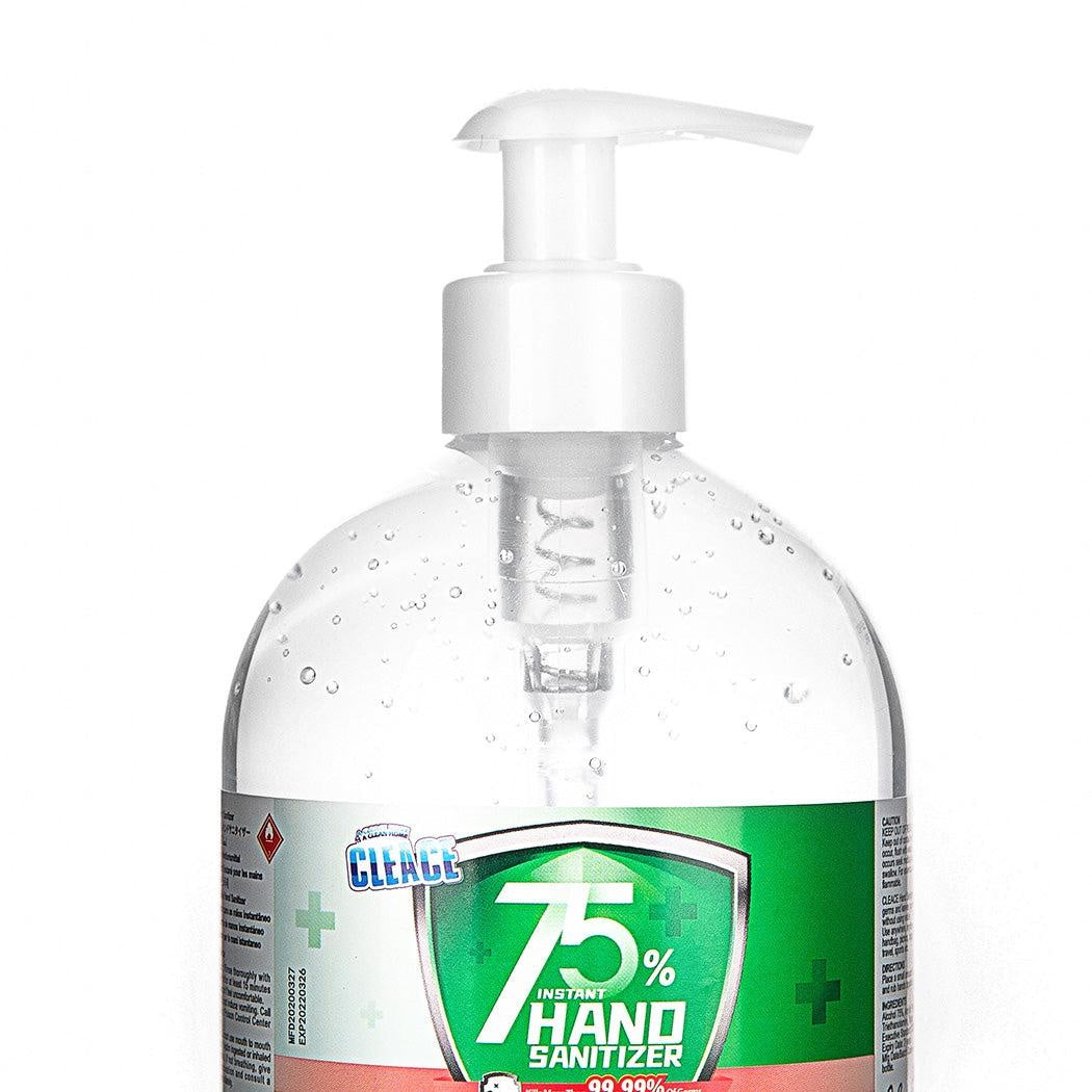 Cleace 8x Hand Sanitiser Instant Gel Wash 75% Alcohol 99% Anti Bacterial 500ML Deals499