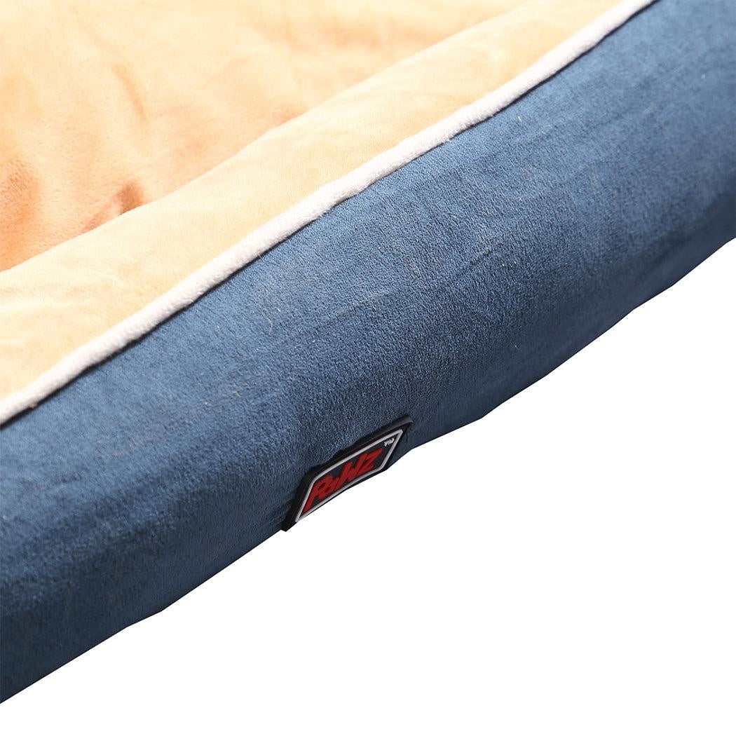 PaWz Pet Bed Mattress Dog Cat Pad Mat Puppy Cushion Soft Warm Washable L Blue Deals499