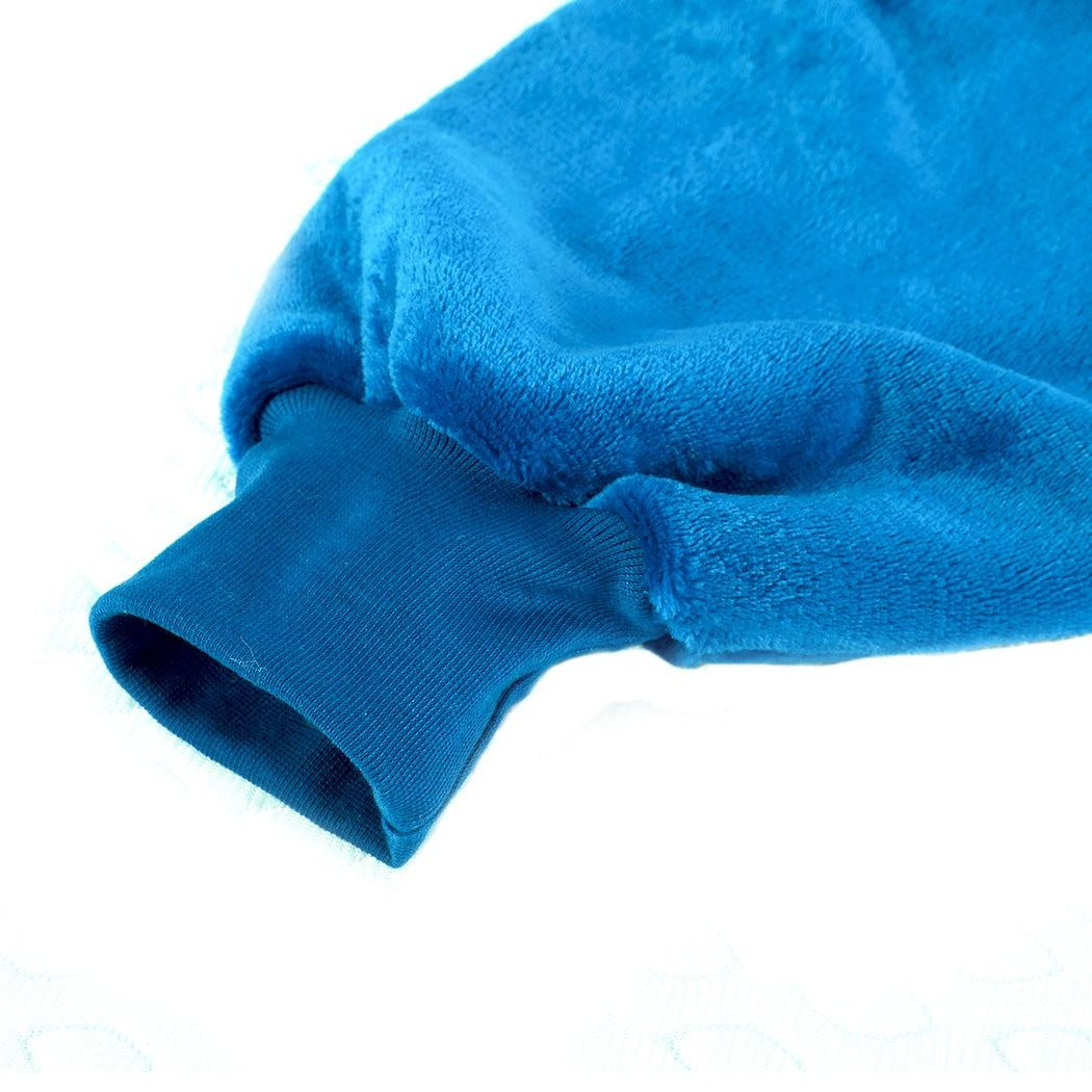 DreamZ Plush Warm Fleece Sherpa Hoodie Sweatshirt Huggle Blanket Pajamas Navy Deals499