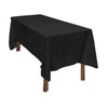 4x Tablecloth Wedding Tablecloth Rectangle Square Event Fitted Table Cloth Black Deals499