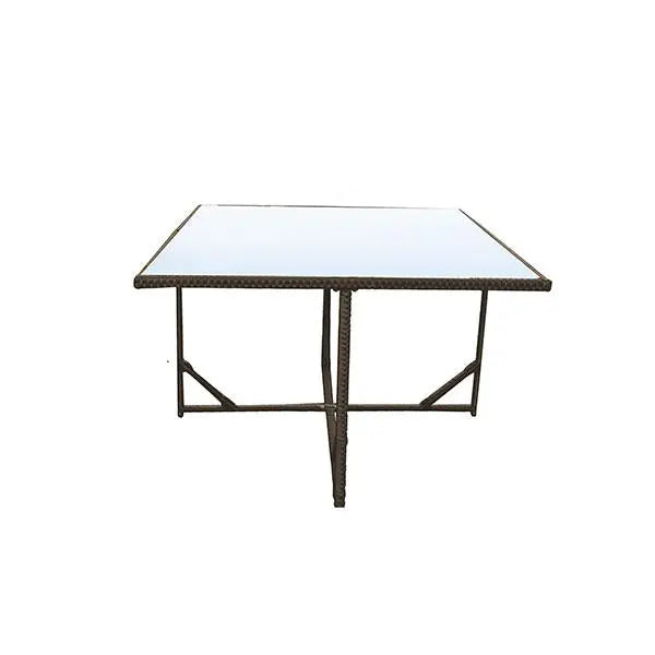 5 Piece Outdoor Dining Table Set Rattan Table Chairs Garden Amethyst Hera
