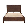 5 Pieces Bedroom Suite in Solid Wood Veneered Acacia Construction Timber Slat King Size Chocolate Colour Bed, Bedside Table , Tallboy & Dresser Deals499