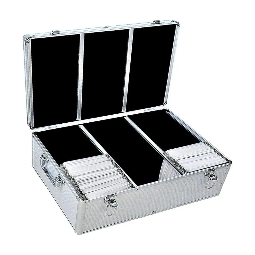 500 Discs Aluminium CD DVD Cases Bluray Lock Storage Box Organizer Free Inserts Deals499