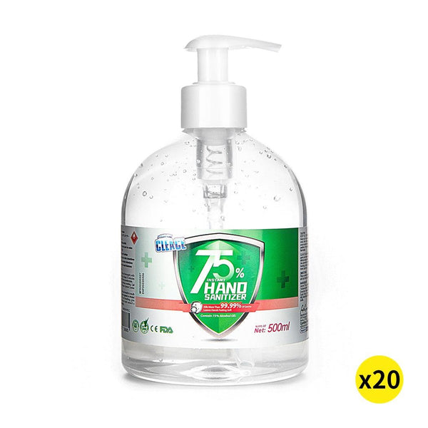 Cleace 20x Hand Sanitiser Sanitizer Instant Gel Wash 75% Alcohol 500ML Deals499