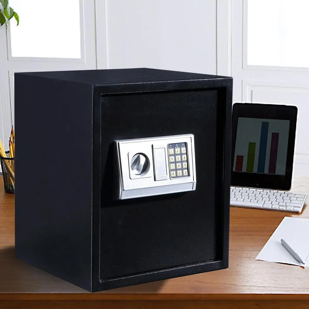 50L Electronic Safe Digital Security Box Home Office Cash Deposit Password Deals499